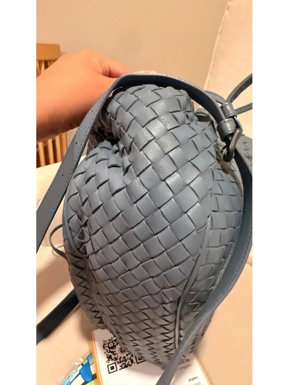Bottega Veneta Leather Crossbody with COA